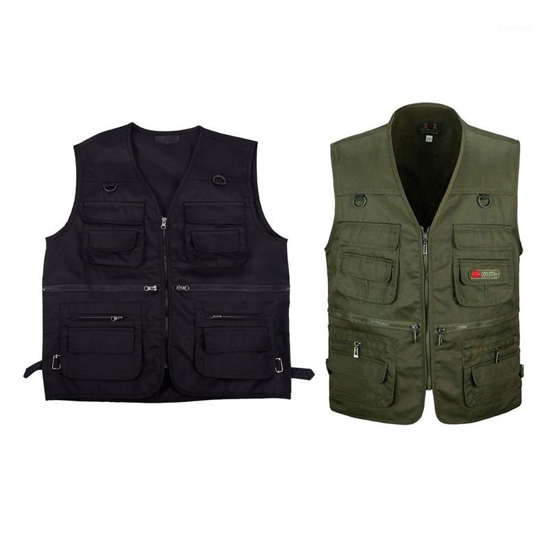 2 Pcs Men's Fishing Vest with Multi-Pocket Zip for Photography / Hunting / Travel Outdoor Sport XL - Black & Army Green1, Other
2 Pcs Men's Fishing Vest with Multi-Pocket Zip for Photography / Hunting / Travel Outdoor Sport XL - Black & Army Green1, Other