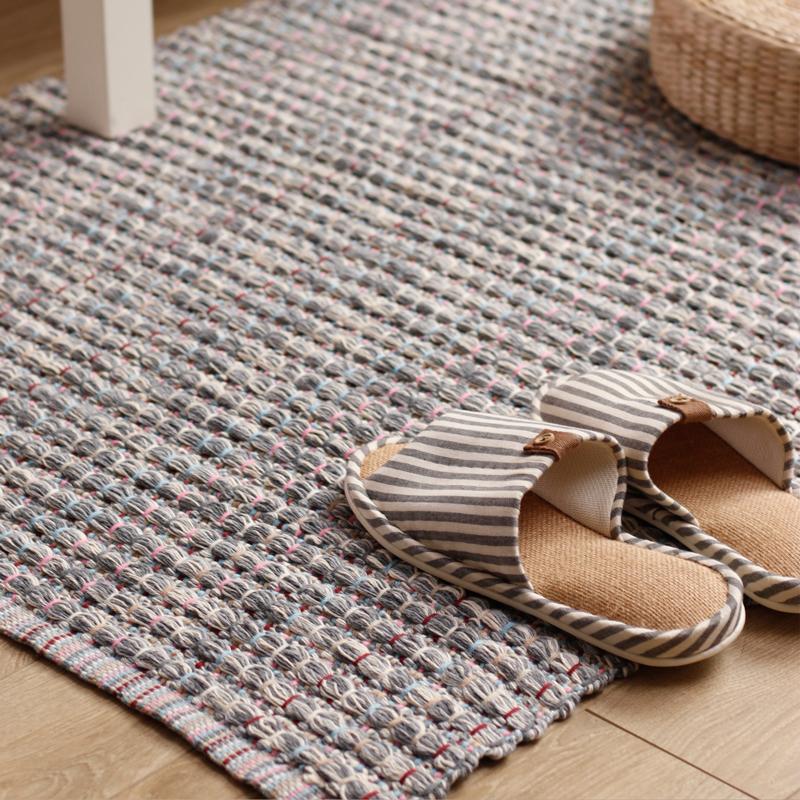 Thicken hand woven cotton carpet bedroom rug bay window gaddi washable carpet kids soft safe play mat eco-friendly baby game pad, Blue
Thicken hand woven cotton carpet bedroom rug bay window gaddi washable carpet kids soft safe play mat eco-friendly baby game pad, Blue