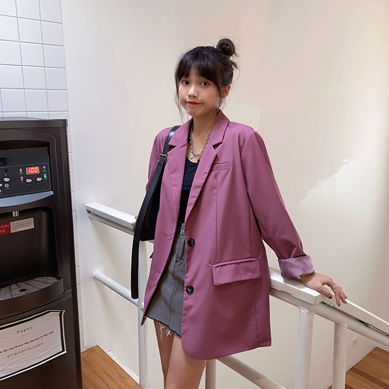 2021 New Autumn long manga soild color women jacket and casual coats blazer womens (f4075) 8515, Pink
2021 New Autumn long manga soild color women jacket and casual coats blazer womens (f4075) 8515, Pink