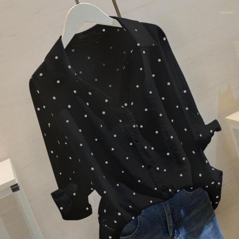 Women' Blouses & Shirts Summer Black Linen Blouse Shirt Korean Fall Female Polka Dot Women Blusas Fashion Womens Tops Plus Size 5XL1, White
Women' Blouses & Shirts Summer Black Linen Blouse Shirt Korean Fall Female Polka Dot Women Blusas Fashion Womens Tops Plus Size 5XL1, White