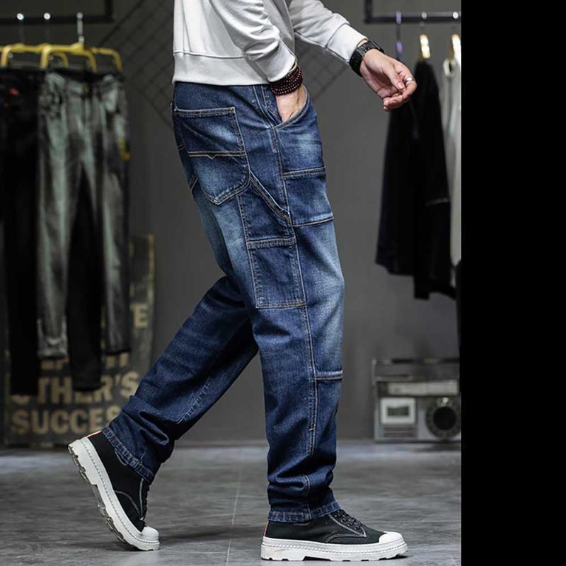 Plus Size 40 44 Retro Jeans Cargo Pants Men Casual Denim Jeans Loose Baggy Streetwear Hiphop Harem Men Clothing, Blue
Plus Size 40 44 Retro Jeans Cargo Pants Men Casual Denim Jeans Loose Baggy Streetwear Hiphop Harem Men Clothing, Blue