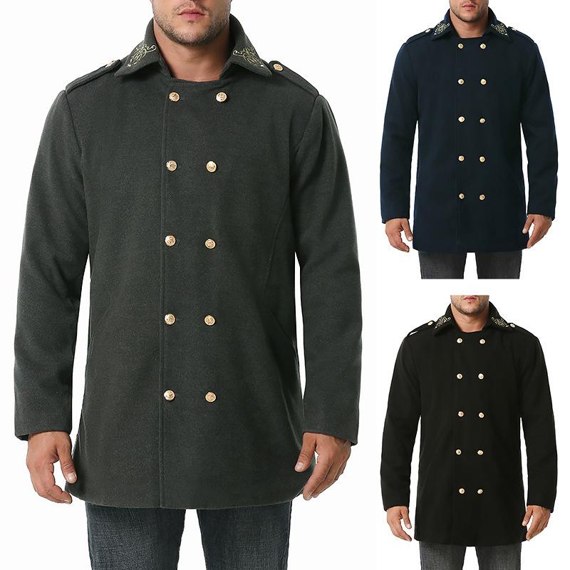 2020 fashion men' cotton coat long warm long-sleeved coat embroidered windcoat men' designer clothes Streetwear, Black
2020 fashion men' cotton coat long warm long-sleeved coat embroidered windcoat men' designer clothes Streetwear, Black