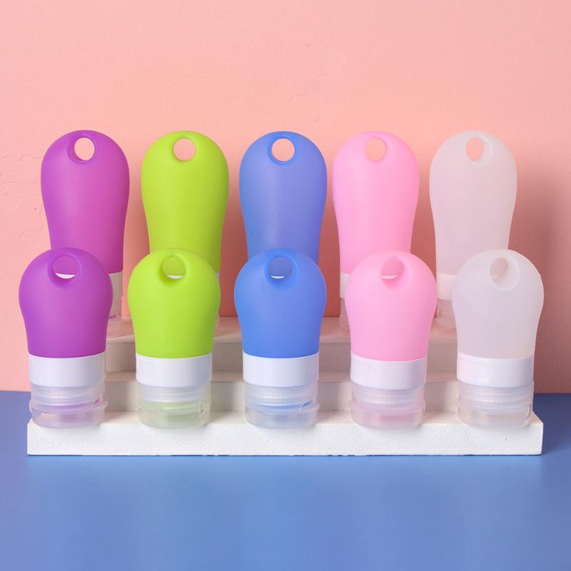 38/60ML Portable Mini Silicone Refillable Bottle Travel Tube With Keychain Hook For Lotion Points Shampoo Squeeze Container
38/60ML Portable Mini Silicone Refillable Bottle Travel Tube With Keychain Hook For Lotion Points Shampoo Squeeze Container