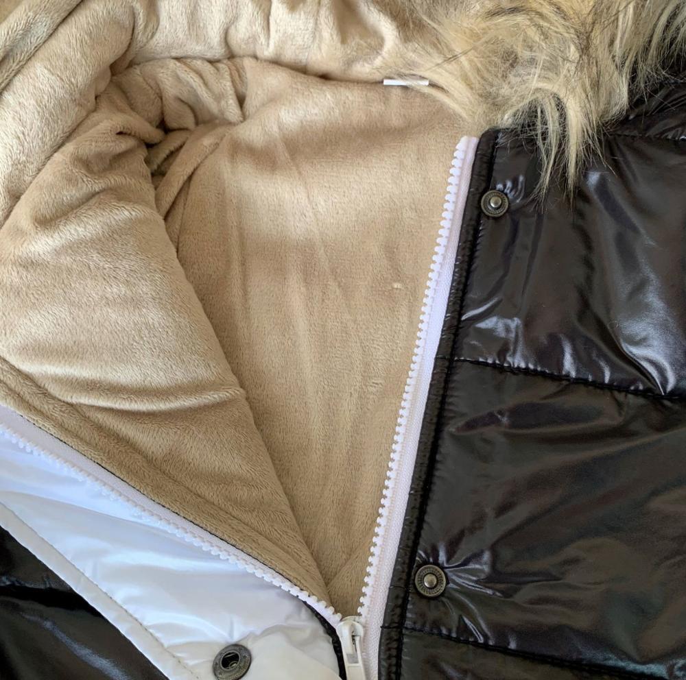 Cotton Padded Jacket Black Women Solid Hood Fur Warm Winter Coat Plus Size M-4XL Office Ladies Retro Causal Loose Parkas Outwear 200928