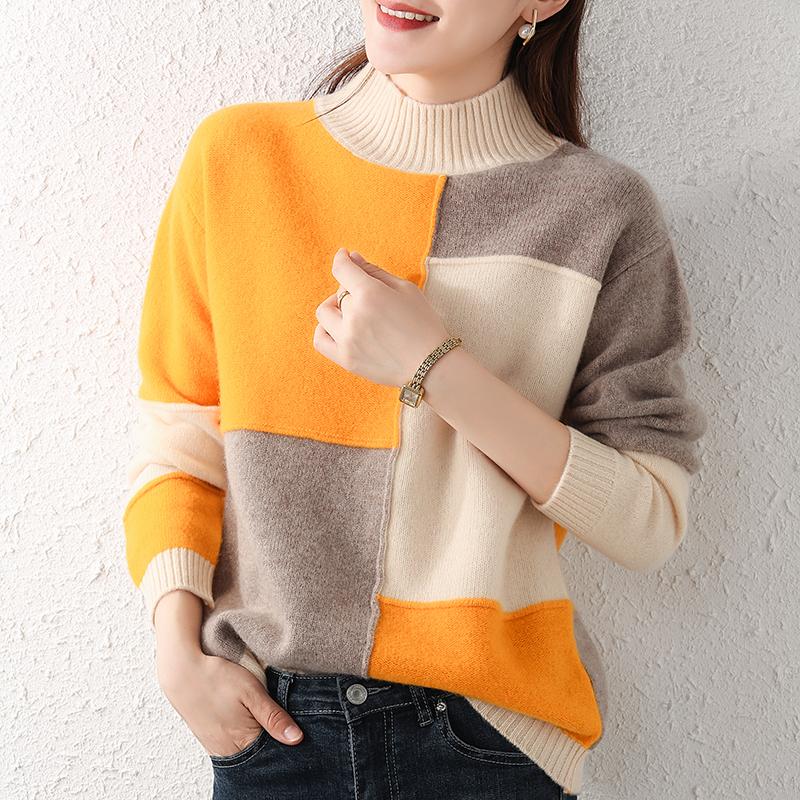 Winter Women' Sweaters Turtleneck Long Sleeve Loose 100%Wool Female Pullover Jumper Knitted Clothes Casual Knit Tops Pull Femme, Mi
Winter Women' Sweaters Turtleneck Long Sleeve Loose 100%Wool Female Pullover Jumper Knitted Clothes Casual Knit Tops Pull Femme, Mi