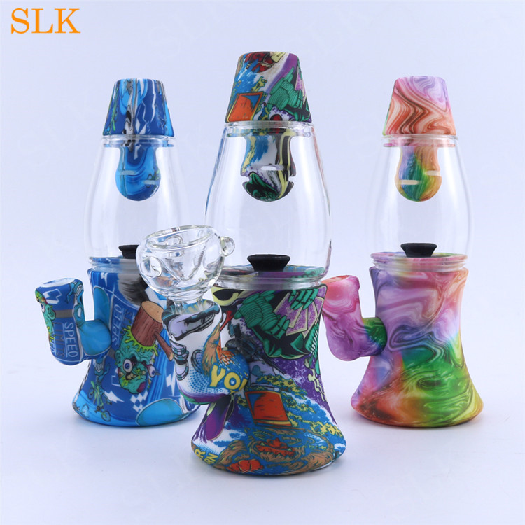 wholesale 7.3 inch Glass Bubbler Pipes Hookah Fountain Design Smoke Filter Pattern Style Silicone bongs Glass Oil Burner Water Pipe
wholesale 7.3 inch Glass Bubbler Pipes Hookah Fountain Design Smoke Filter Pattern Style Silicone bongs Glass Oil Burner Water Pipe