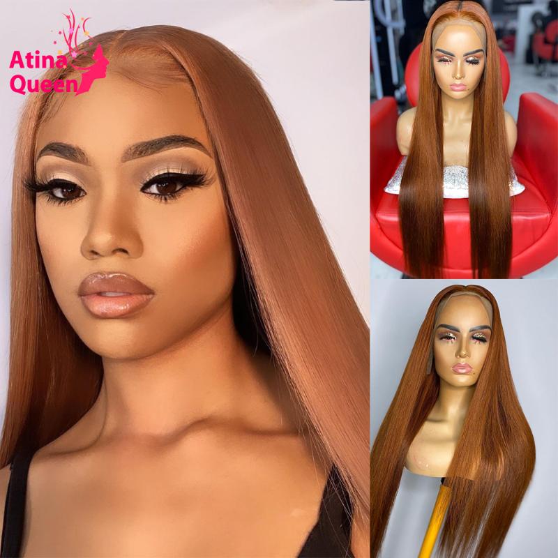 Pre Plucked Ginger Colored Human Hair Wigs HD Transparent Lace Frontal Wigs Perruque 30 Inch Straight Glueless Orange Remy, As pic
Pre Plucked Ginger Colored Human Hair Wigs HD Transparent Lace Frontal Wigs Perruque 30 Inch Straight Glueless Orange Remy, As pic