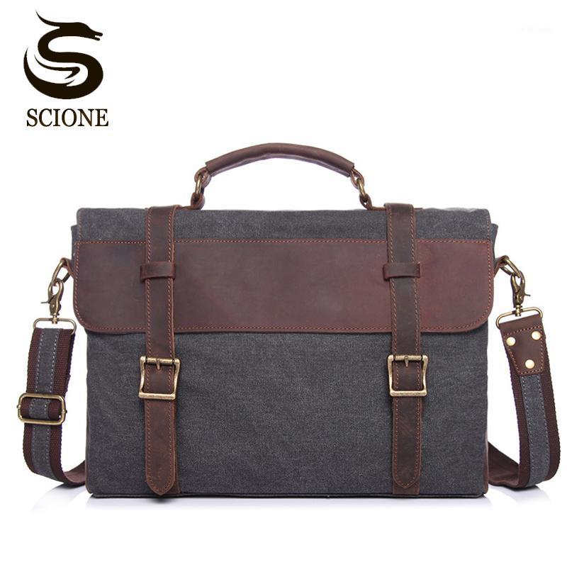 New Fashion Men Briefcase Bag Canvas + Leather Messenger Bags for Men Shoulder Bag Male Casual Laptop Handbag Totes1, Brown
New Fashion Men Briefcase Bag Canvas + Leather Messenger Bags for Men Shoulder Bag Male Casual Laptop Handbag Totes1, Brown