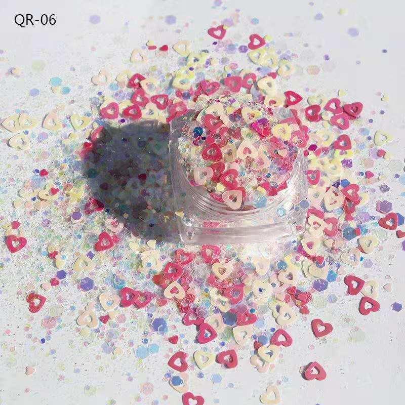 50g Mixed Glitter Nail Sweet Love Sequins Powder Cosmetic Valentine's Day Chunky Body Colorful Love Heart Craft Glitter Flakes
50g Mixed Glitter Nail Sweet Love Sequins Powder Cosmetic Valentine's Day Chunky Body Colorful Love Heart Craft Glitter Flakes