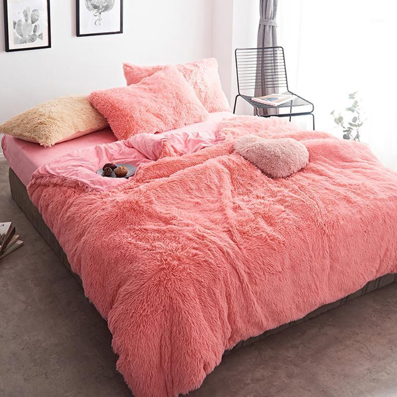 Home Textile Pink Fleece Fabric Winter Thick Pure Color Bedding Set Mink Velvet Duvet Cover Bed sheet Bed Linen Pillowcases 4pcs1, 02
Home Textile Pink Fleece Fabric Winter Thick Pure Color Bedding Set Mink Velvet Duvet Cover Bed sheet Bed Linen Pillowcases 4pcs1, 02