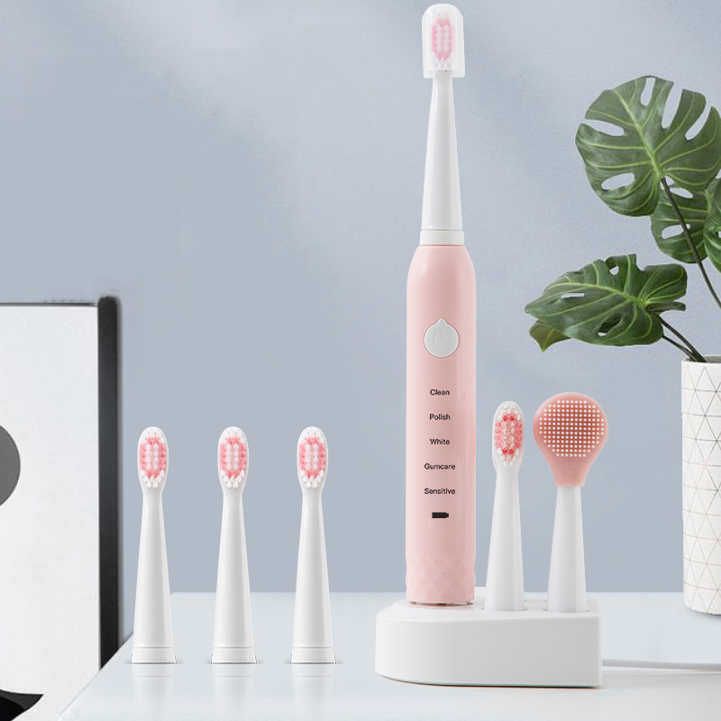 Gift Adult Waterproof Electric Toothbrush 5 Models Ultrasonic Automatic Smart Tooth Brush Fastly Rechargeable Portable Toothbrush VTKY2044
Gift Adult Waterproof Electric Toothbrush 5 Models Ultrasonic Automatic Smart Tooth Brush Fastly Rechargeable Portable Toothbrush VTKY2044