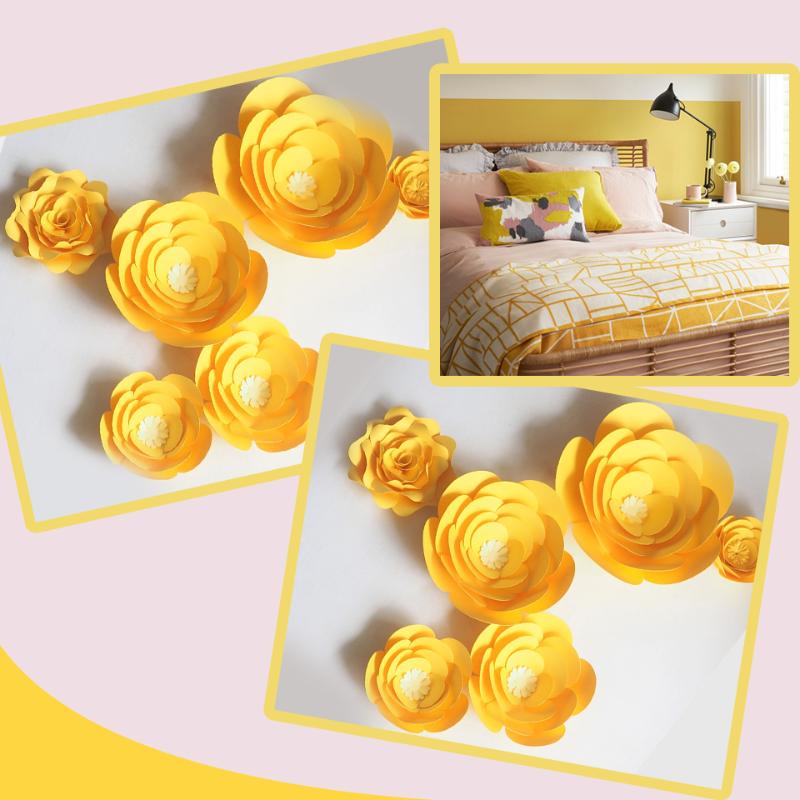 DIY Large Paper Artificial Flowers Wedding Fleurs Artificielles Backdrop Artificial Rose 6PCS For Party Decor Nursery Yellow
DIY Large Paper Artificial Flowers Wedding Fleurs Artificielles Backdrop Artificial Rose 6PCS For Party Decor Nursery Yellow