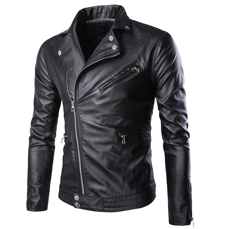 Popular Autumn Beautiful Jacket From Punk Plutonium New Black Leather Jackets Man-sized Male Zipper M-3xl 4xl 5xl Gqbb
Popular Autumn Beautiful Jacket From Punk Plutonium New Black Leather Jackets Man-sized Male Zipper M-3xl 4xl 5xl Gqbb