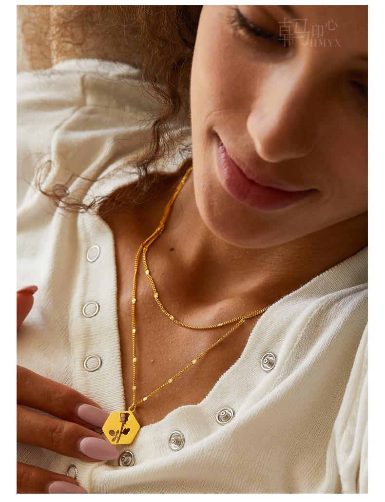 2020 New Product 925 Sterling Silver Stack Necklace Woman Double Chain Coil Hollow Fashion Rose Flower Gift Jewelry Light Luxury
2020 New Product 925 Sterling Silver Stack Necklace Woman Double Chain Coil Hollow Fashion Rose Flower Gift Jewelry Light Luxury
