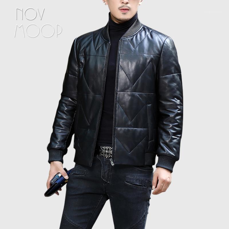 Novmoop 2020 fashion fitting style black sheepskin genuine leather coat men winter thick jacket casaco veste homme LT29801
Novmoop 2020 fashion fitting style black sheepskin genuine leather coat men winter thick jacket casaco veste homme LT29801