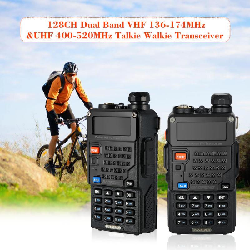 BaoFeng 2PCS 128CH Dual Band VHF 136-174MHz&UHF 400-520MHz Talkie Walkie Transceiver Two Way Radio Portable Handheld Waterproof
BaoFeng 2PCS 128CH Dual Band VHF 136-174MHz&UHF 400-520MHz Talkie Walkie Transceiver Two Way Radio Portable Handheld Waterproof