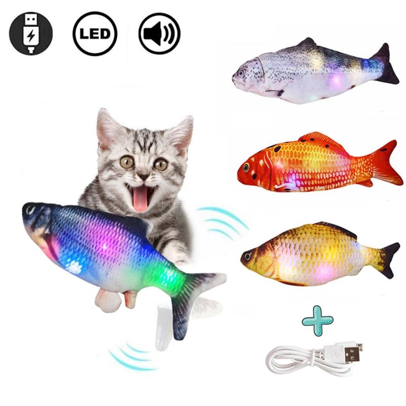 Electric Simulation Fish Electronic Pet Cat Toy USB Charging Simulation Fish Toys for Dog Cat Chewing Playing Biting Supplies
Electric Simulation Fish Electronic Pet Cat Toy USB Charging Simulation Fish Toys for Dog Cat Chewing Playing Biting Supplies