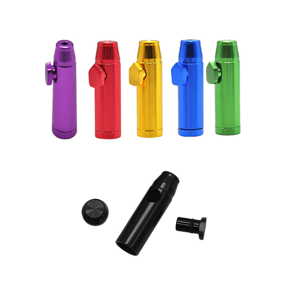 Dispenser Portable Somking Accessories Sealed Metal Smoke Sniffer Flat Bullet Rocket Sniffer Snorter Snuff Bullet Sniffer
Dispenser Portable Somking Accessories Sealed Metal Smoke Sniffer Flat Bullet Rocket Sniffer Snorter Snuff Bullet Sniffer