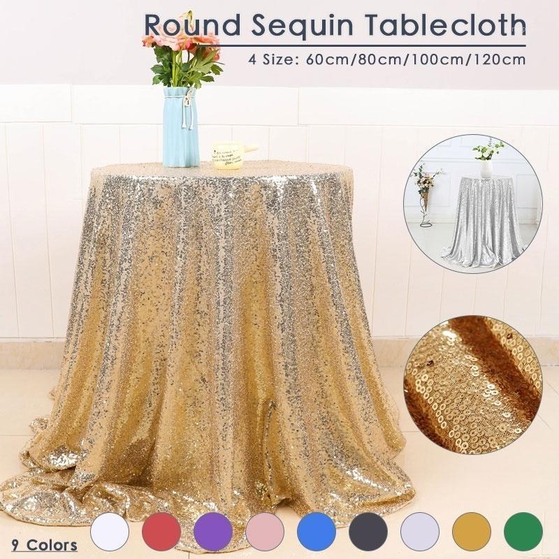 1PC 60/80/100/120cm Glitter Shiny Wedding Sequin Tablecloth Round Sequin Table Cloth for Wedding Party Christmas Decoration1, White
1PC 60/80/100/120cm Glitter Shiny Wedding Sequin Tablecloth Round Sequin Table Cloth for Wedding Party Christmas Decoration1, White