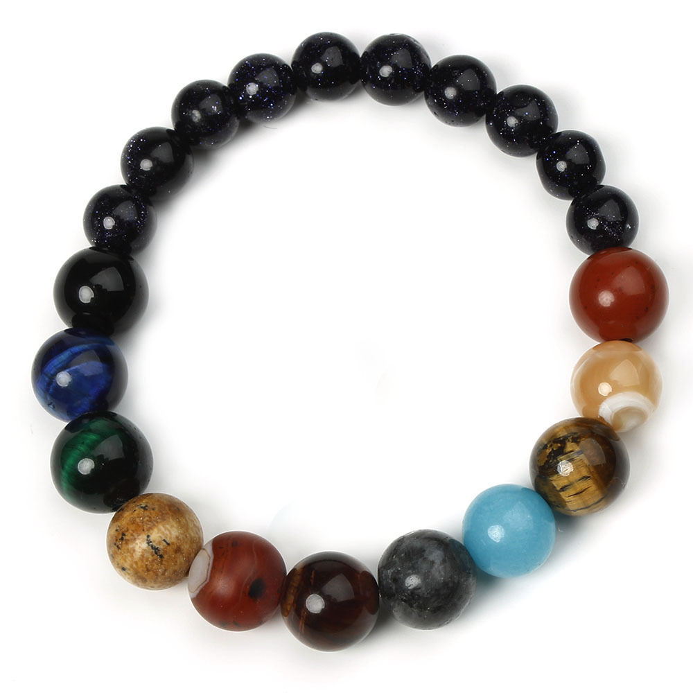 High Quality Night Sky Starlight Galaxy Natural Stone Strands Bracelet Beads Bracelets