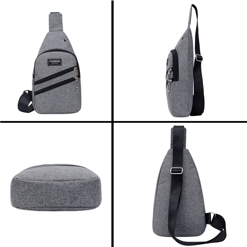 Fashion Nylon Chest Bag Unisex Solid Letter Shoulder Bag Zipper Versatile Purses And Handbags Bolsa Feminina Bolsos Mujer 201118