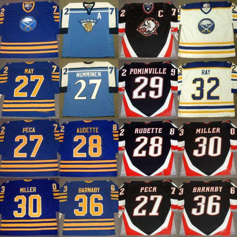 Buffalo Sabres BRAD MAY MICHAEL PECA TEPPO NUMMINEN DONALD AUDETTE JASON POMINVILL RYAN MILLER ROB RAY MATTHEW BARNABY Hockey Jerseys, Black;red
Buffalo Sabres BRAD MAY MICHAEL PECA TEPPO NUMMINEN DONALD AUDETTE JASON POMINVILL RYAN MILLER ROB RAY MATTHEW BARNABY Hockey Jerseys, Black;red