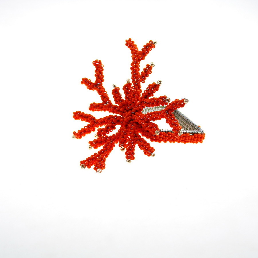 free shipping new coral napkin ring flower napkin holder 12 pcs qn18040320 201123
