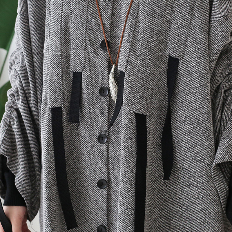 Johnature Women Harajuku Vintage Trench Button Warm Coats Cotton Blend 2020 Autumn New Loose Casual Female Clothes Long Trench T200828