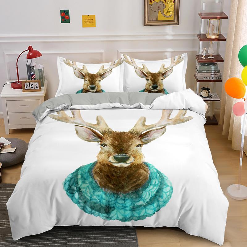 Christmas Deer Printed Home Living 2/3Pcs Comfortable Duvet Cover Set Pillow Case Bedding Sets EU/US/UK/AU Size, H1524
Christmas Deer Printed Home Living 2/3Pcs Comfortable Duvet Cover Set Pillow Case Bedding Sets EU/US/UK/AU Size, H1524