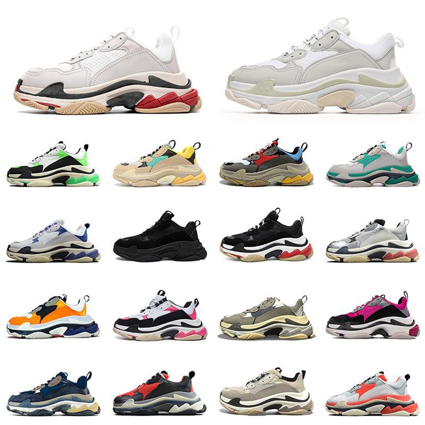 2021 Platform Designer Paris 17FW Triple S Flat Casual Dad Shoes Mens Womens Triple Beige Black Vintage Old Luxury Sneakers Trainers 36-45
2021 Platform Designer Paris 17FW Triple S Flat Casual Dad Shoes Mens Womens Triple Beige Black Vintage Old Luxury Sneakers Trainers 36-45