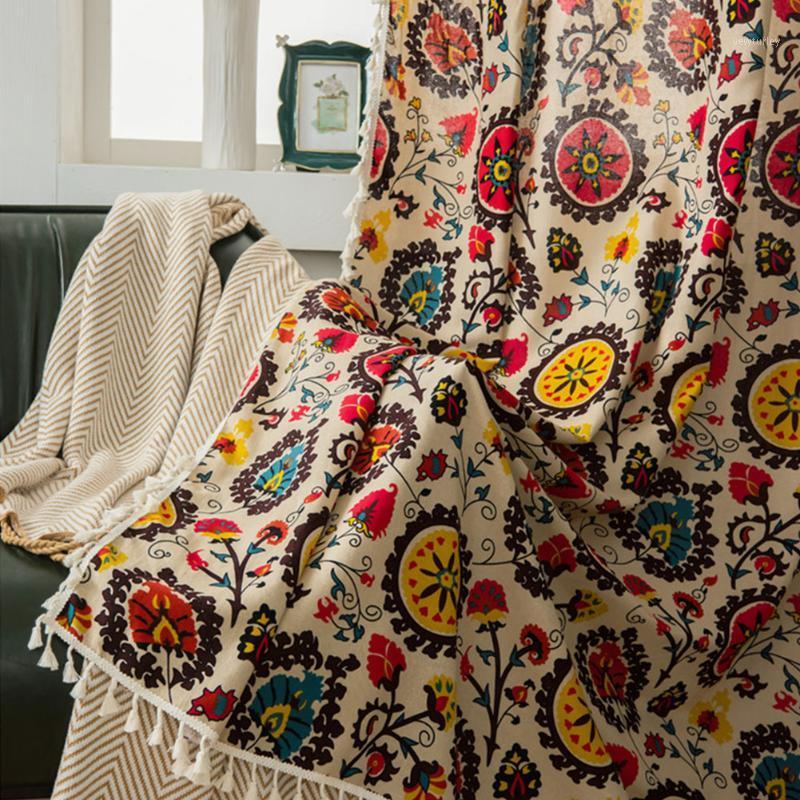 Curtain Panel Country Style Floral Printed With Tassels Cotton Linen Shading Living Room Soft Darkening Hotel Hanging Home Decor1, Hook
Curtain Panel Country Style Floral Printed With Tassels Cotton Linen Shading Living Room Soft Darkening Hotel Hanging Home Decor1, Hook