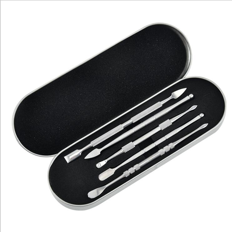 Silver SS Wax Dab Tool Rainbow Stainless Steel Smoking Dabber Tools For Waxes Dry Herb Vaporizer Tobacco Rig 5 in 1 set
Silver SS Wax Dab Tool Rainbow Stainless Steel Smoking Dabber Tools For Waxes Dry Herb Vaporizer Tobacco Rig 5 in 1 set