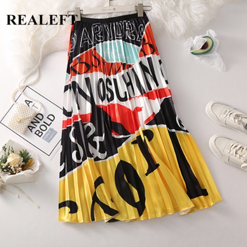 REALEFT New Arrival Women Letter Printed Elegant Pleated Midi Skirts High Waist Empire Harajuku Tulle A-Line Skirts for Womens Y200326, Red
REALEFT New Arrival Women Letter Printed Elegant Pleated Midi Skirts High Waist Empire Harajuku Tulle A-Line Skirts for Womens Y200326, Red