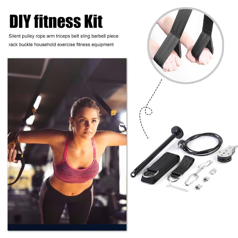 Fitness Pulley Cable Machine DIY Adjustable Length Set Arm Triceps Strength Training Home Gym Workout Sport Equipment
Fitness Pulley Cable Machine DIY Adjustable Length Set Arm Triceps Strength Training Home Gym Workout Sport Equipment
