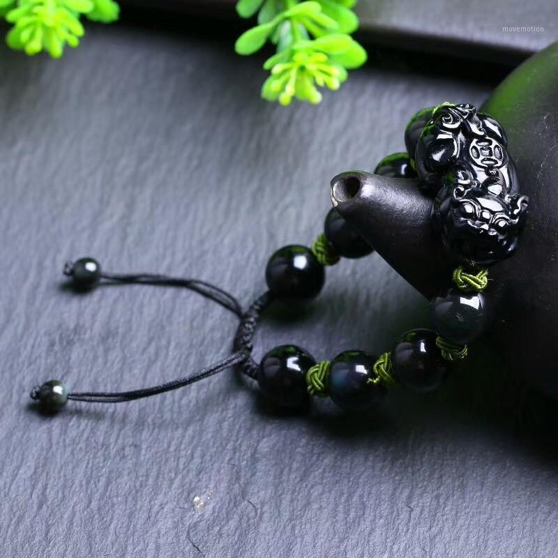 Natural Obsidian Bracelets Bangles Black Rainbow Eye Handmade Braide Lucky Pixiu Brave Troops Couple Bracelet1
Natural Obsidian Bracelets Bangles Black Rainbow Eye Handmade Braide Lucky Pixiu Brave Troops Couple Bracelet1