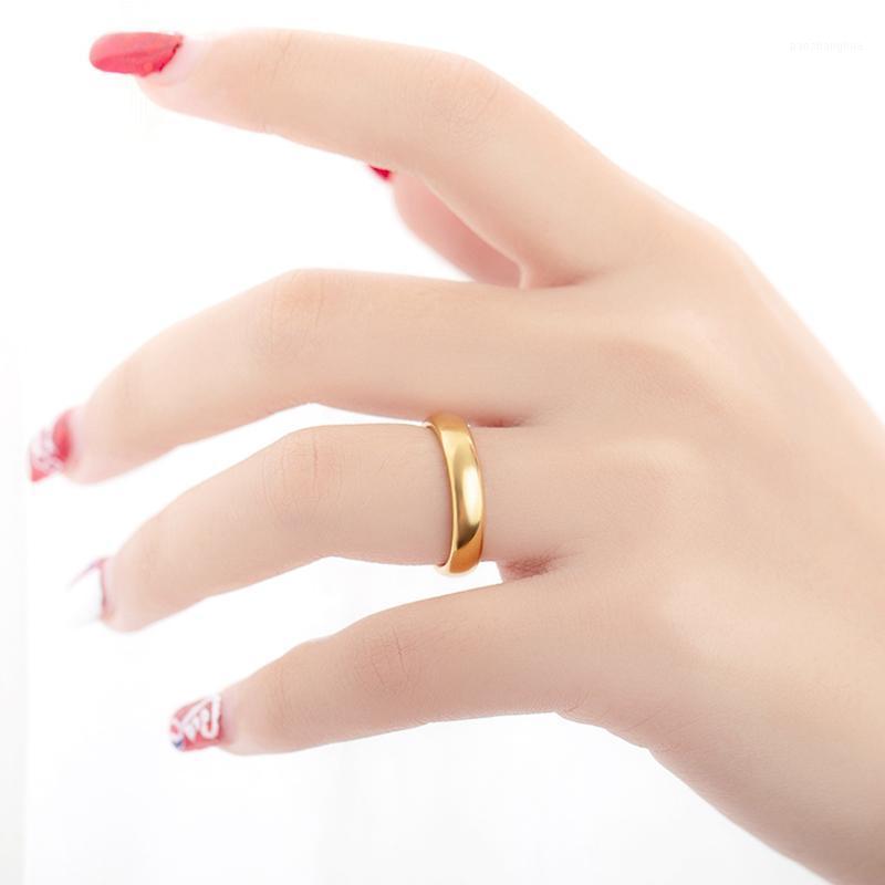 Cluster Rings YANHUI Anti Scratch 18K Gold Pt Silver Wedding For Women Men Simple Classic Bands Couples Basic Jewelry JZ050, Golden;silver
Cluster Rings YANHUI Anti Scratch 18K Gold Pt Silver Wedding For Women Men Simple Classic Bands Couples Basic Jewelry JZ050, Golden;silver