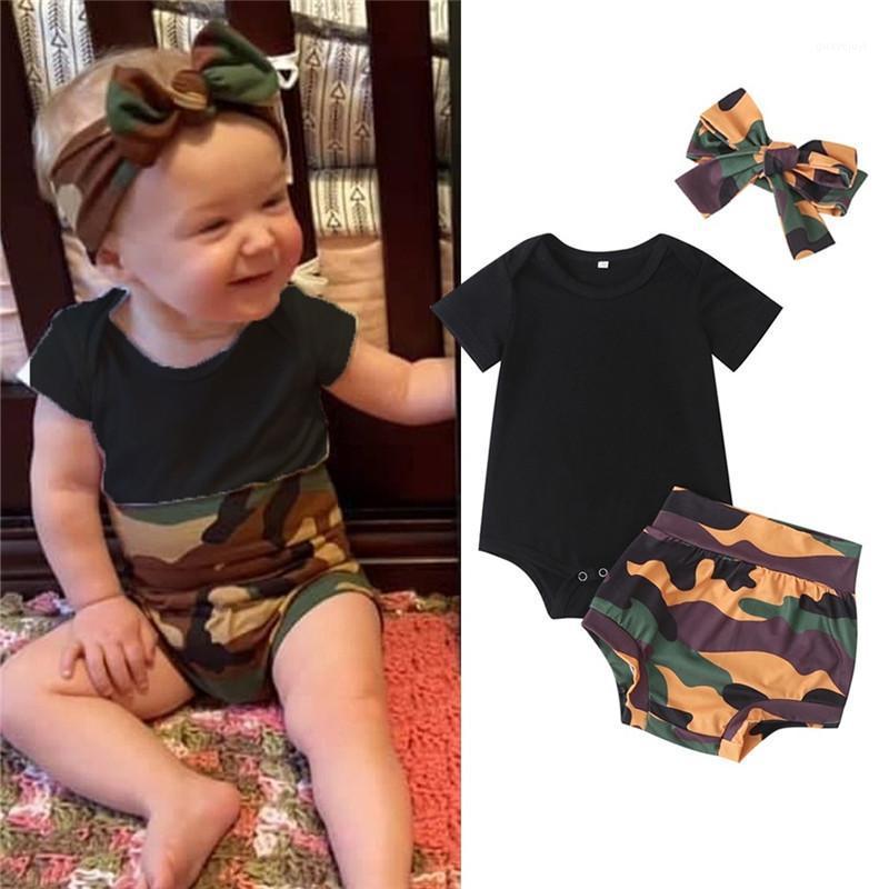 0-18M Baby Girls Boys 3pcs Clothes Set Solid Color Romper Bodysuit +Camouflage High Waist Shorts Bow Headband Newborn Unisex Set1, As pic
0-18M Baby Girls Boys 3pcs Clothes Set Solid Color Romper Bodysuit +Camouflage High Waist Shorts Bow Headband Newborn Unisex Set1, As pic