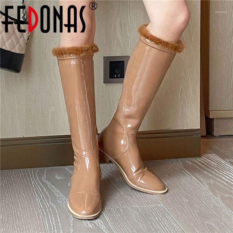 FEDONAS 2020 Fall Winter Warm Knee High Boots For Women Wide Leg Genuine Leather Thick Heels Shoes Woman Heels Shoes Woman1, Brown
FEDONAS 2020 Fall Winter Warm Knee High Boots For Women Wide Leg Genuine Leather Thick Heels Shoes Woman Heels Shoes Woman1, Brown
