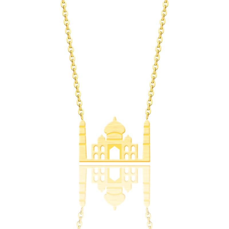 Drop shipping Stainless Steel Exquisite Castle Necklace Child's Gold Color Fairy Tale Building Pendant Necklaces For Women Colar
Drop shipping Stainless Steel Exquisite Castle Necklace Child's Gold Color Fairy Tale Building Pendant Necklaces For Women Colar