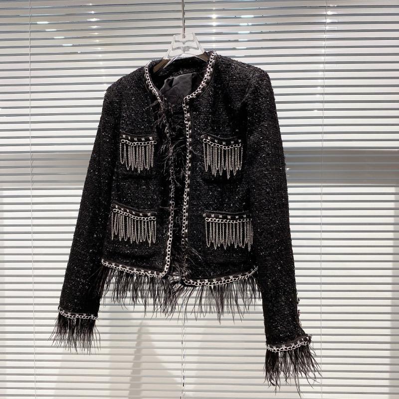 2020 Fringe New Haired Chain Pocket Tweed Small Perfumed Jacket Fabric 1vzu, See chart
2020 Fringe New Haired Chain Pocket Tweed Small Perfumed Jacket Fabric 1vzu, See chart