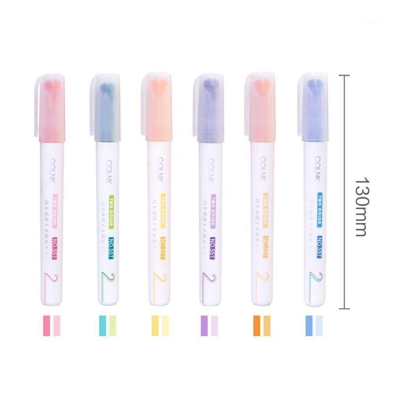 6pcs/set Kawaii Double Line Fluorescent Pen Marker Journal Students Creative Supplies Stationery School DIY Highlighter1
6pcs/set Kawaii Double Line Fluorescent Pen Marker Journal Students Creative Supplies Stationery School DIY Highlighter1