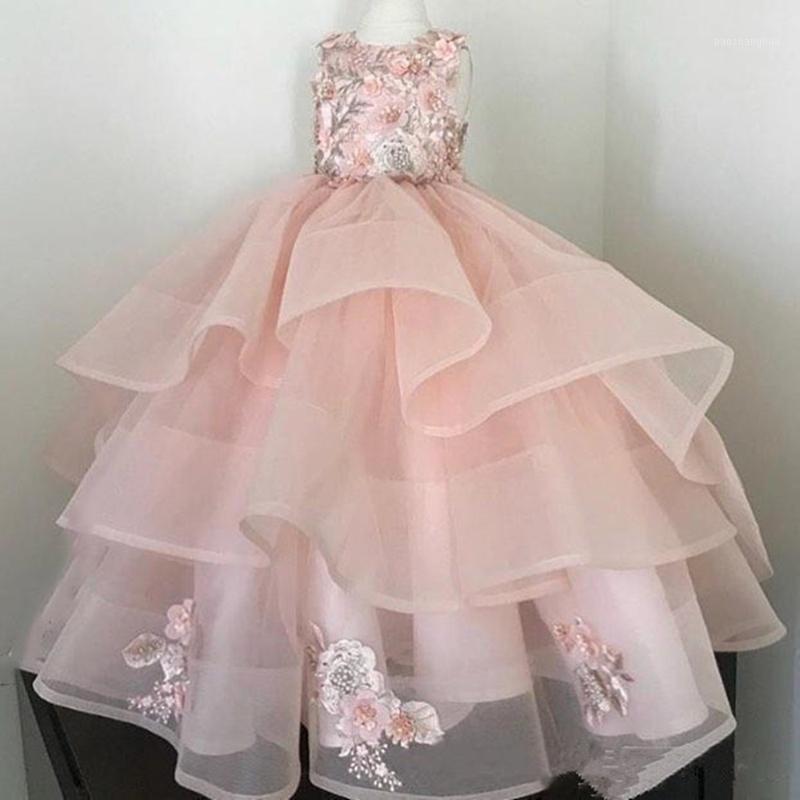 Retro Flower Girl Dresses Applique Fluffy Tulle For Weddings Pretty Tiered Kids First Communion Lovely Little Girl Pageant Dress1, White 
Retro Flower Girl Dresses Applique Fluffy Tulle For Weddings Pretty Tiered Kids First Communion Lovely Little Girl Pageant Dress1, White