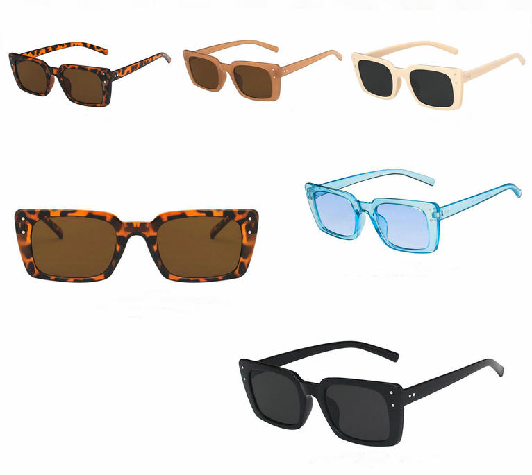 2021 New square rice nail sunglasses retro sunglasses with small frames free shipping 8color (Made in China).
2021 New square rice nail sunglasses retro sunglasses with small frames free shipping 8color (Made in China).