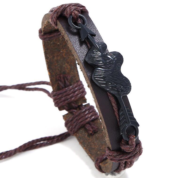 Fashion Vintage Casual Heart Leather Bracelet Women Men Arrow Charm Rope Bangle Wrap All Match Wristbands Retro Handmade Jewelry
Fashion Vintage Casual Heart Leather Bracelet Women Men Arrow Charm Rope Bangle Wrap All Match Wristbands Retro Handmade Jewelry