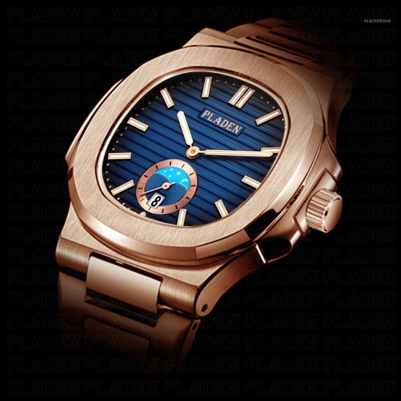 PLADEN TAG Brand Fashion Men Sport Analog Watches Men's Quartz Clock Male Casual Gradient Blue Full Stainless Steel HeuerWatch1, Pl1024
PLADEN TAG Brand Fashion Men Sport Analog Watches Men's Quartz Clock Male Casual Gradient Blue Full Stainless Steel HeuerWatch1, Pl1024