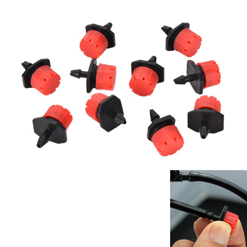 10/20/50pcs Garden Irrigation Misting Micro Flow Dripper Drip Head 1/4'' Hose Adjustable Red Dripper Can Use In Garden, 10pcs
10/20/50pcs Garden Irrigation Misting Micro Flow Dripper Drip Head 1/4'' Hose Adjustable Red Dripper Can Use In Garden, 10pcs