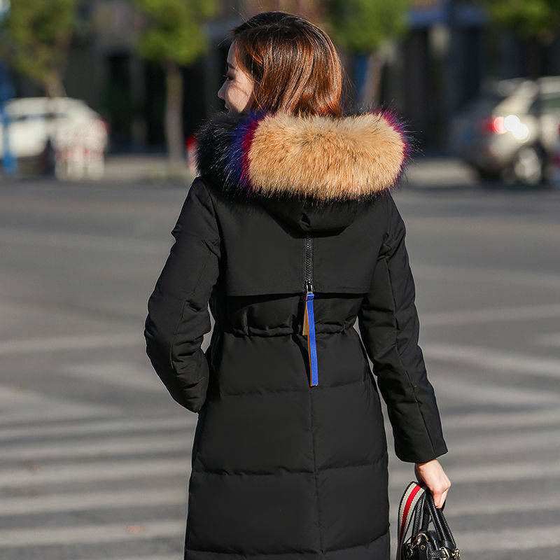 Fashionable bubble hooded down cotton coat ladies Parker Jacket Large Collar Trim Winter Top Warm Fur women Lined puffer Coats 201019