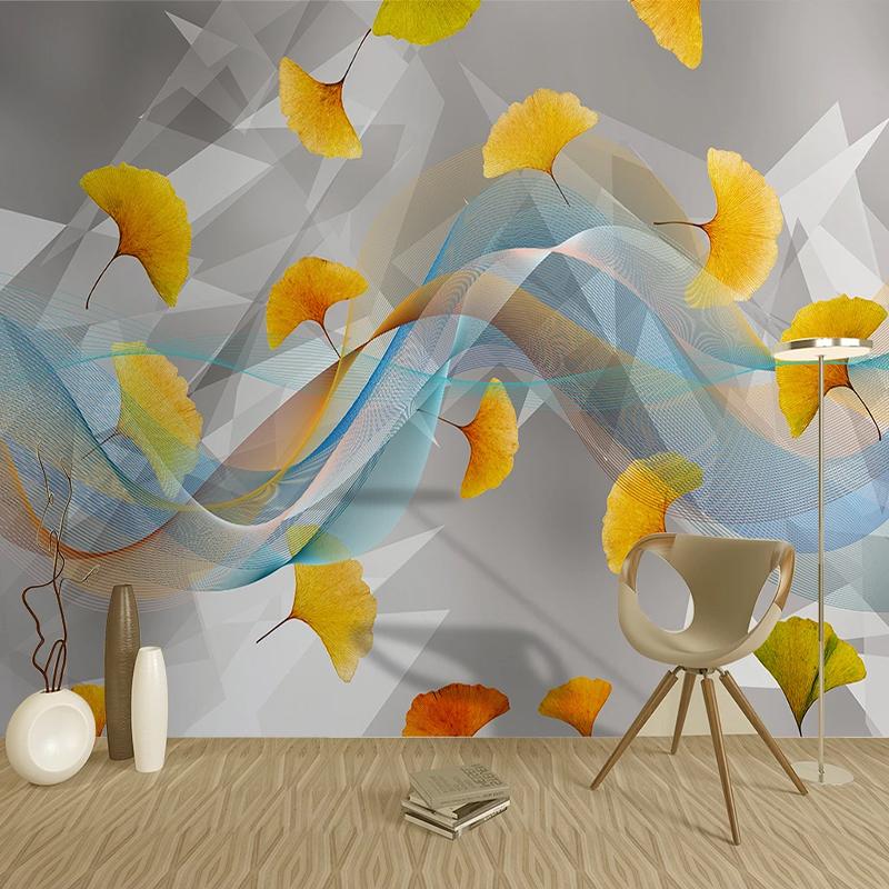 Self-Adhesive Wallpaper Modern Abstract Art Line Ginkgo Leaf Photo Wall Mural Living Room Study Waterproof Canvas Wall Stickers, As pic
Self-Adhesive Wallpaper Modern Abstract Art Line Ginkgo Leaf Photo Wall Mural Living Room Study Waterproof Canvas Wall Stickers, As pic