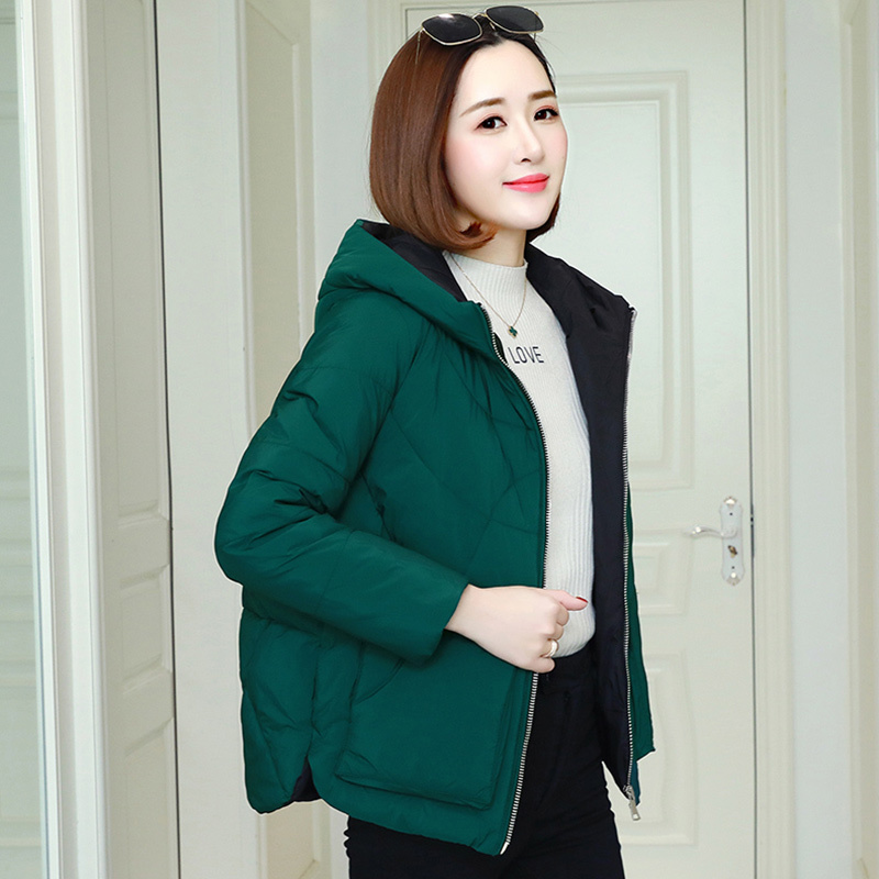 Winter Warm Hooded Coats Women Casual Jackets New Fashion Double Pocket Thick Cotton Parka Female Outerwear Coat P241 201027