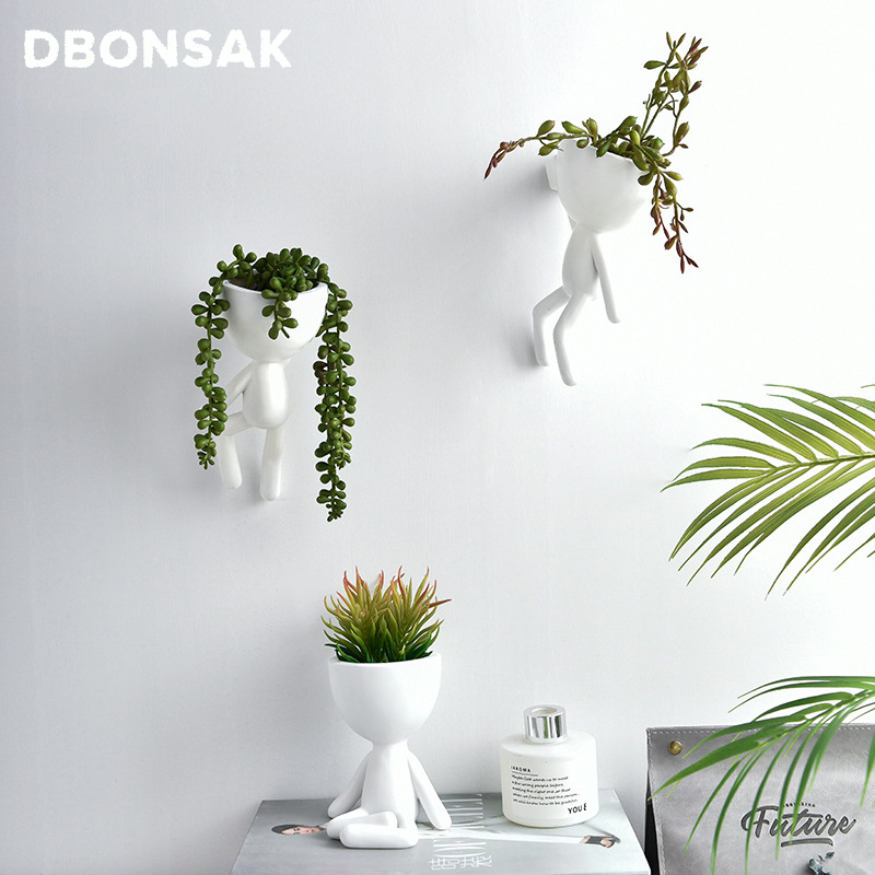 Wall Hanging Character Portrait Flower Pot Resin Succulents Plant Pot Abstract Sculpture Human Face Flower Pot Home Vase Decor Y200723
Wall Hanging Character Portrait Flower Pot Resin Succulents Plant Pot Abstract Sculpture Human Face Flower Pot Home Vase Decor Y200723